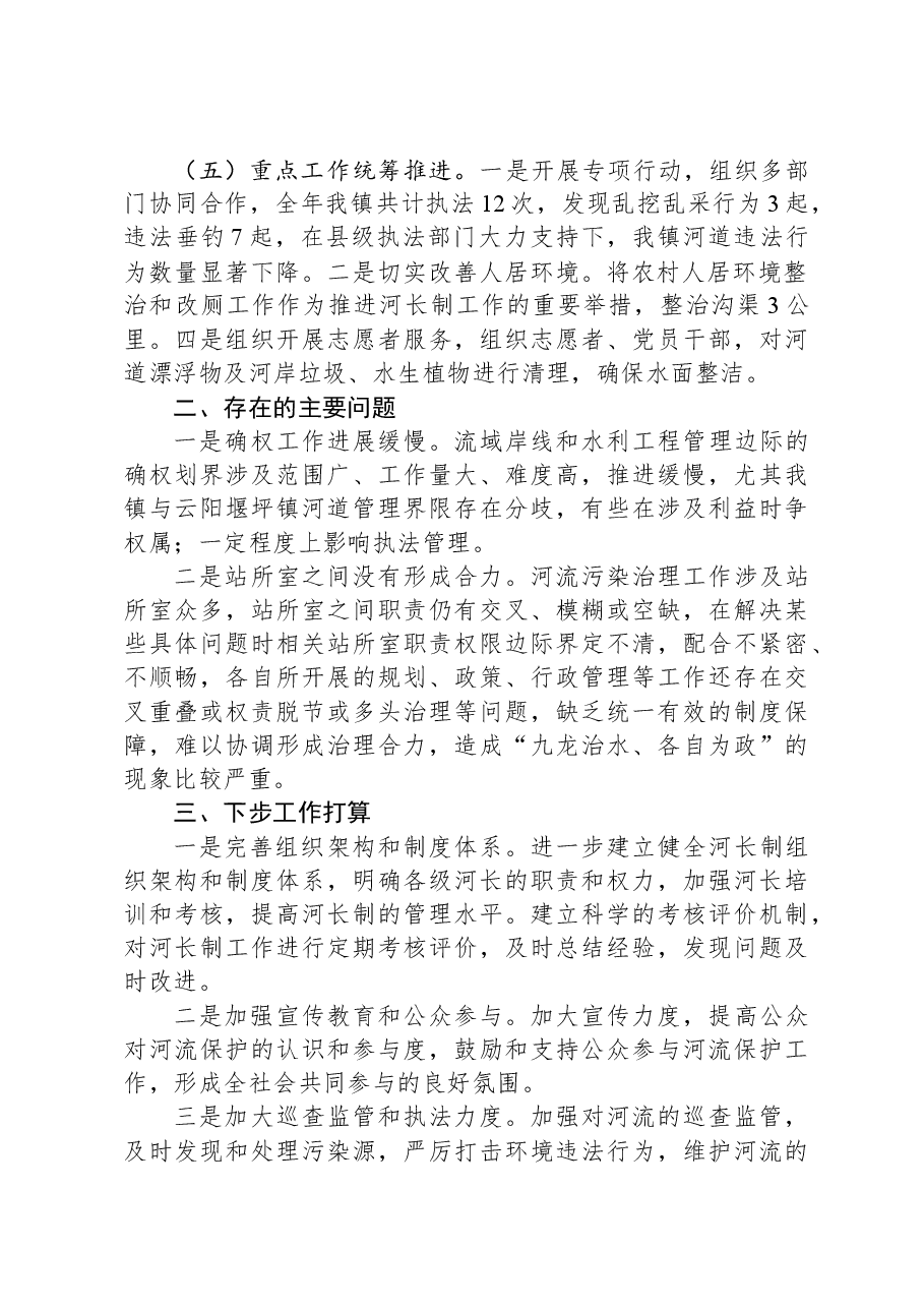 XX镇2023年河长制工作总结.docx,第2页预览