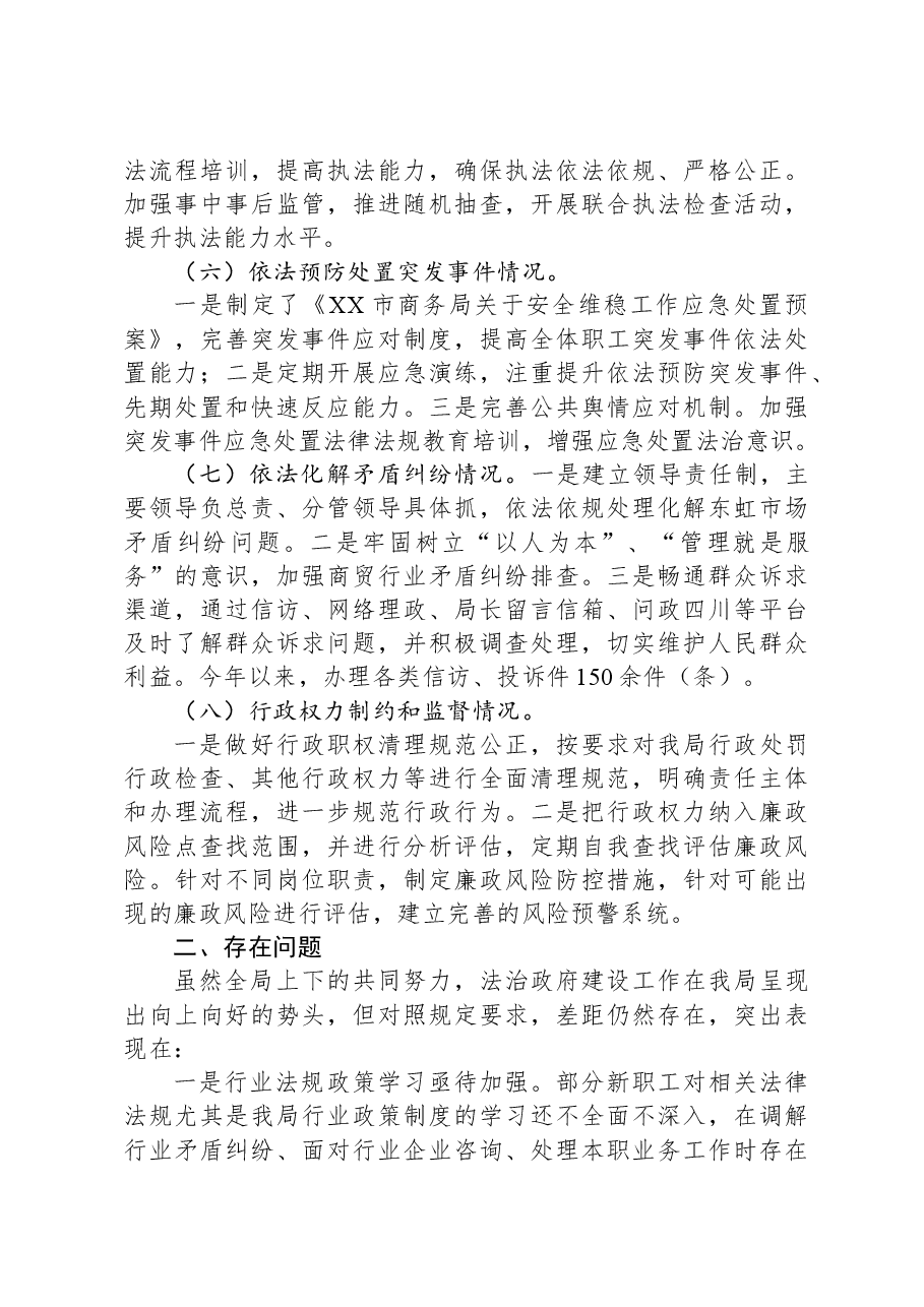 市商务局2023年法治政府建设工作总结.docx,第3页预览