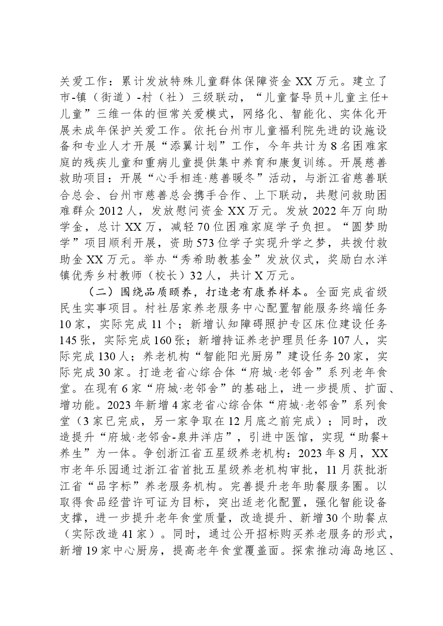 市民政局2023年工作总结及2024年工作思路.docx,第2页预览