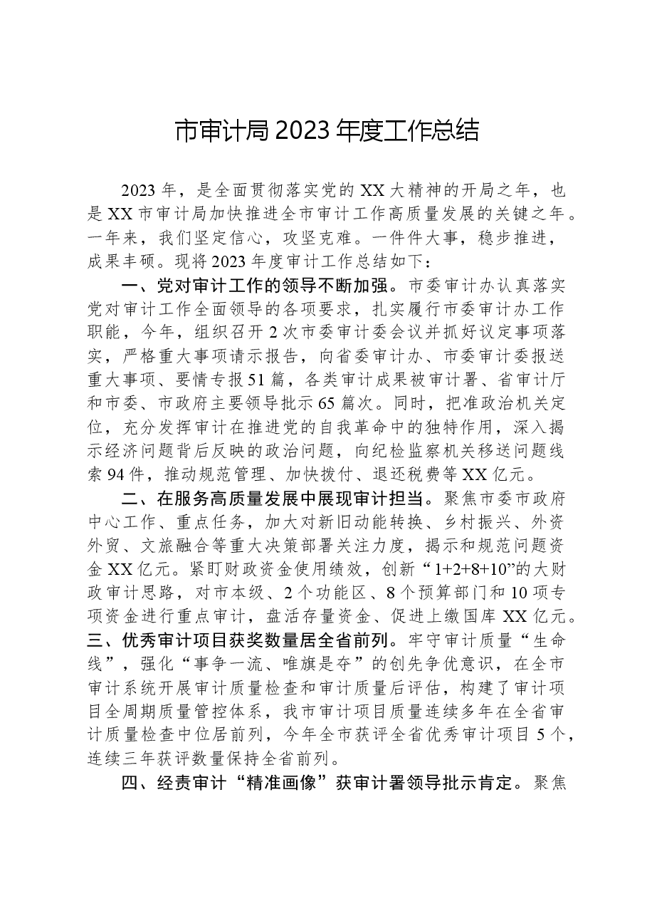 市审计局2023年度工作总结01.docx,第1页预览