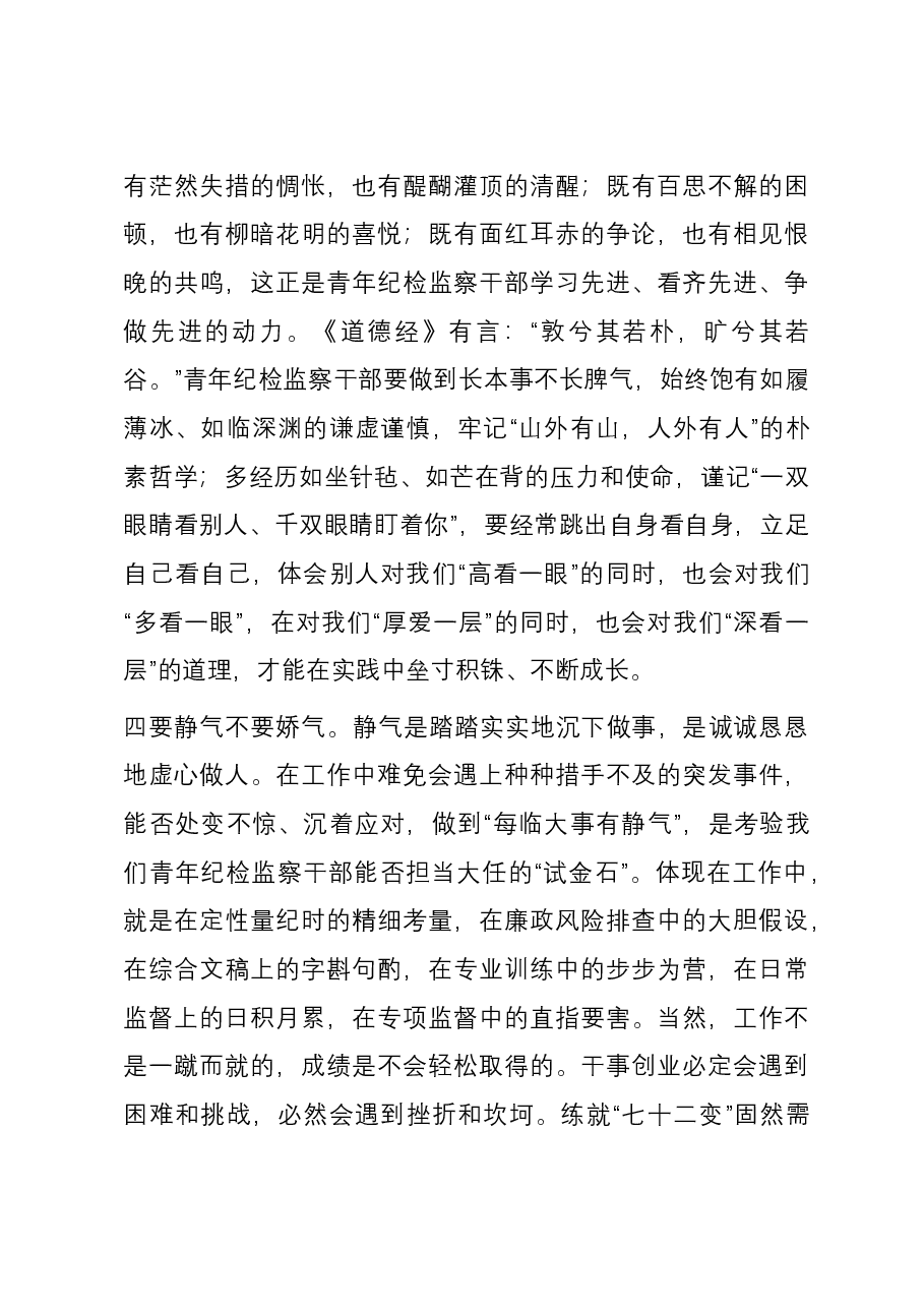 交流发言:永葆“四气” 争做新时代纪检铁军.docx,第3页预览