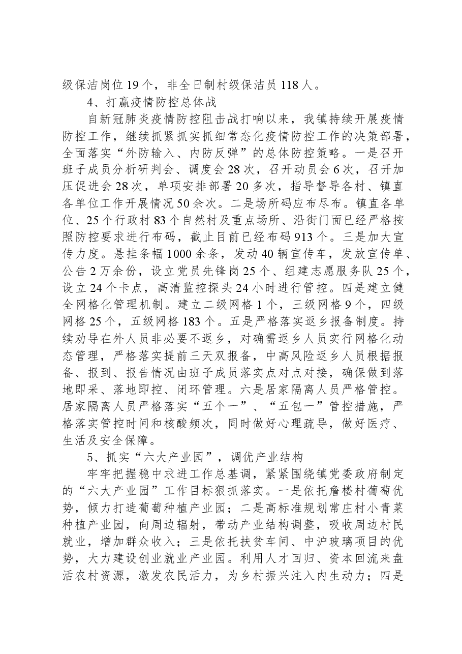 镇2023年工作总结及2024年工作谋划.docx,第4页预览