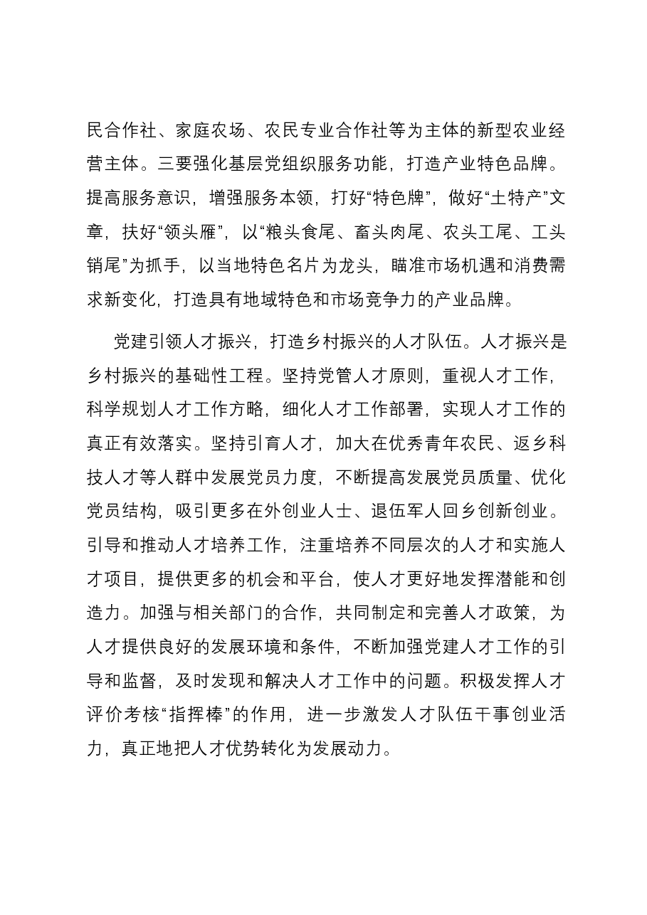 中心组发言:以高质量党建引领高质量乡村振兴.docx,第2页预览