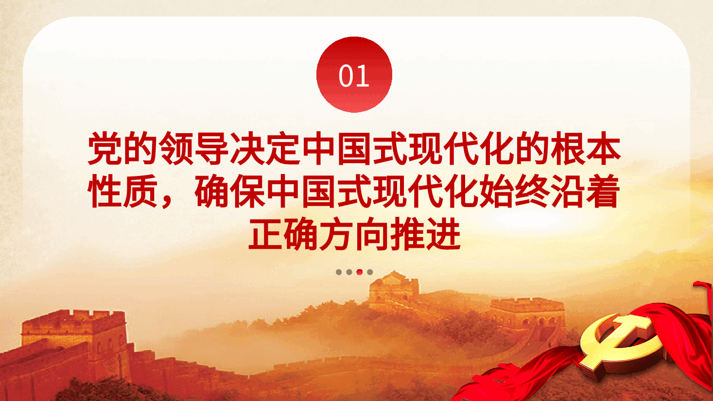 毫不动摇坚持党对中国式现代化的领导党课课件PPT.pptx,第4页预览