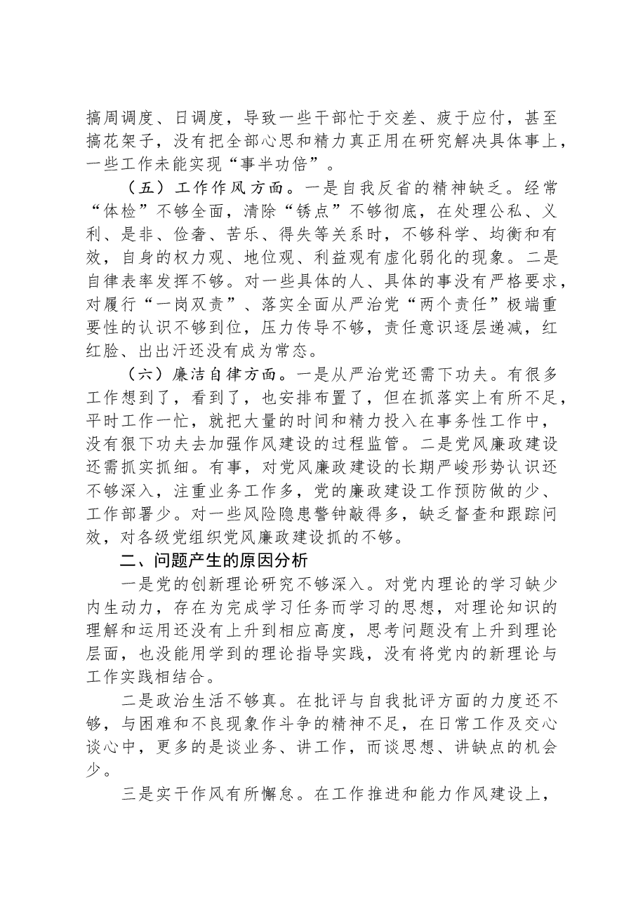 主题教育专题民主生活会个人对照检查材料(领导干部).docx,第3页预览