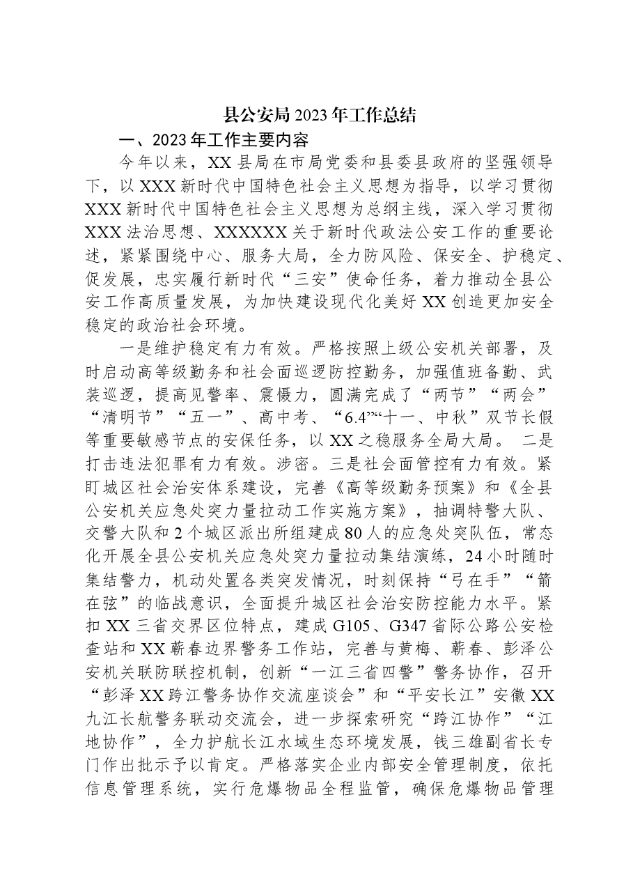 县公安局2023年工作总结02.docx,第1页预览