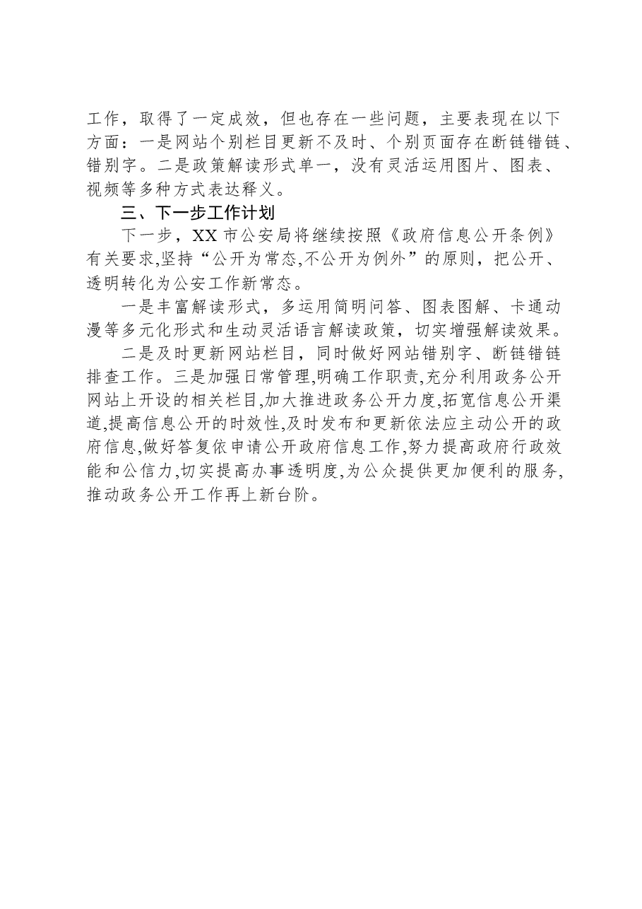 市公安局2023年政务公开工作总结.docx,第2页预览
