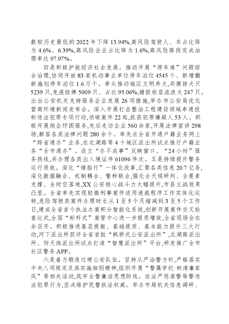 市公安局2023年工作总结.docx,第2页预览