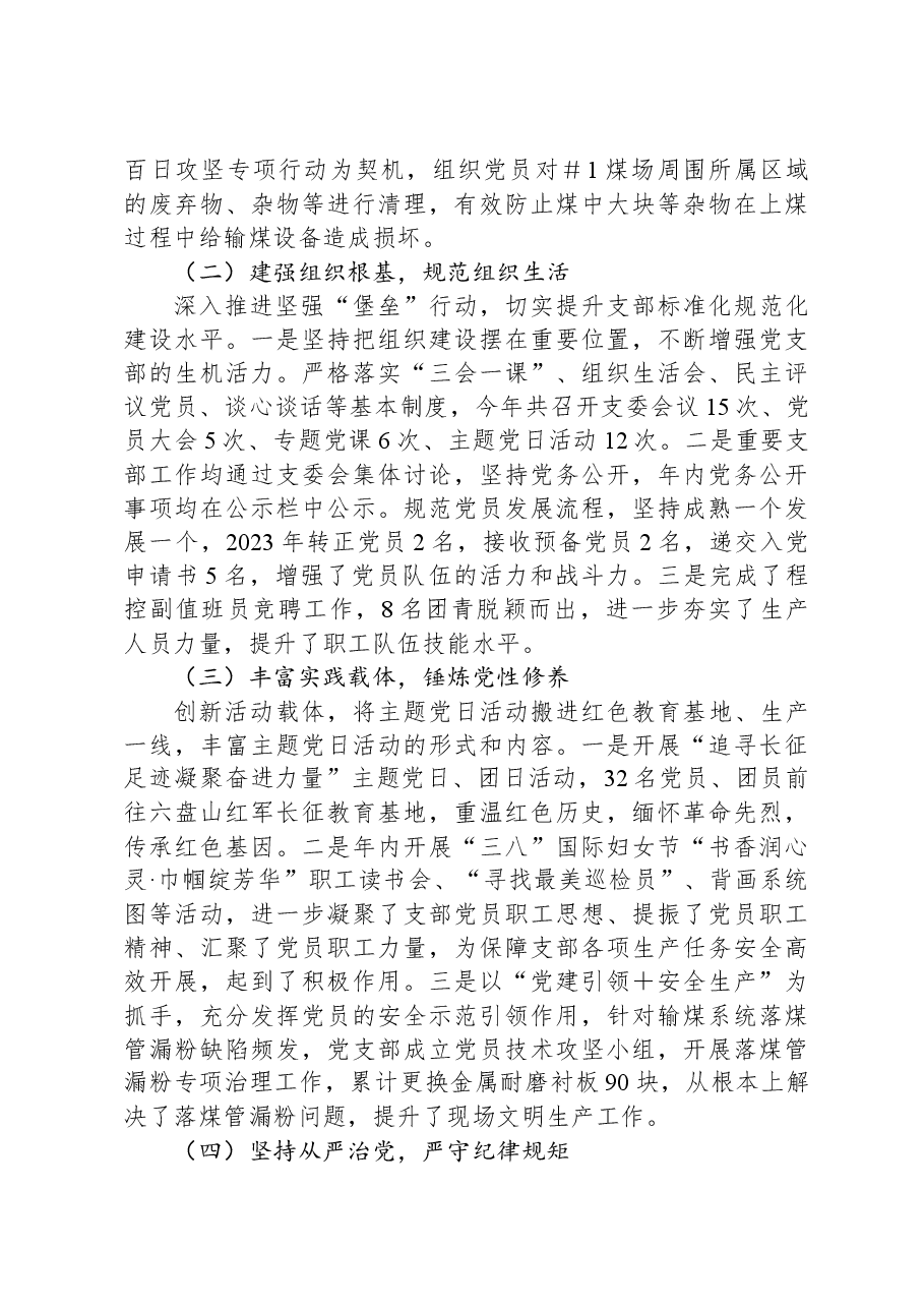 2023年公司党支部书记述职报告.docx,第2页预览