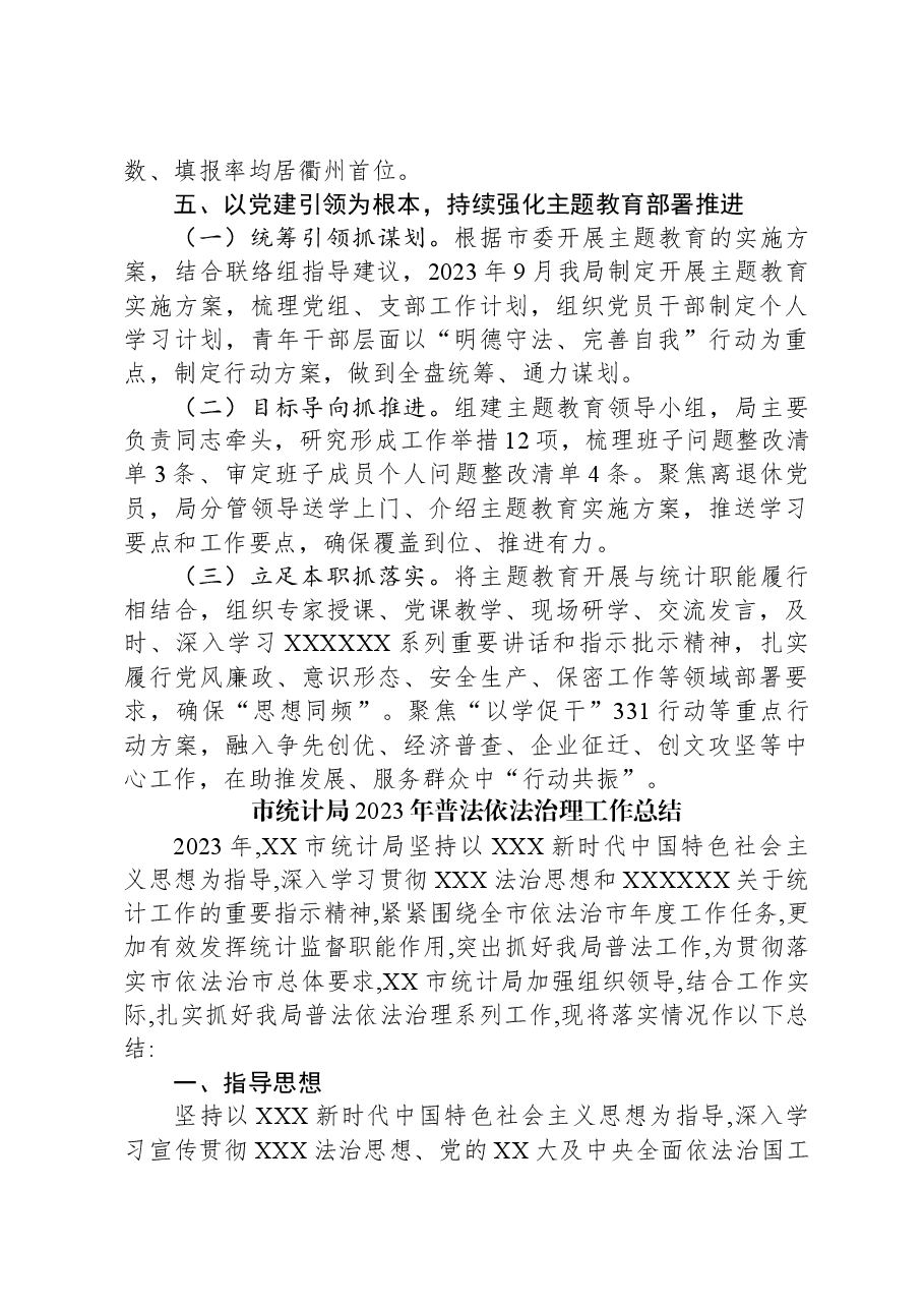 (2篇)市统计局2023年度工作总结汇编.docx,第4页预览