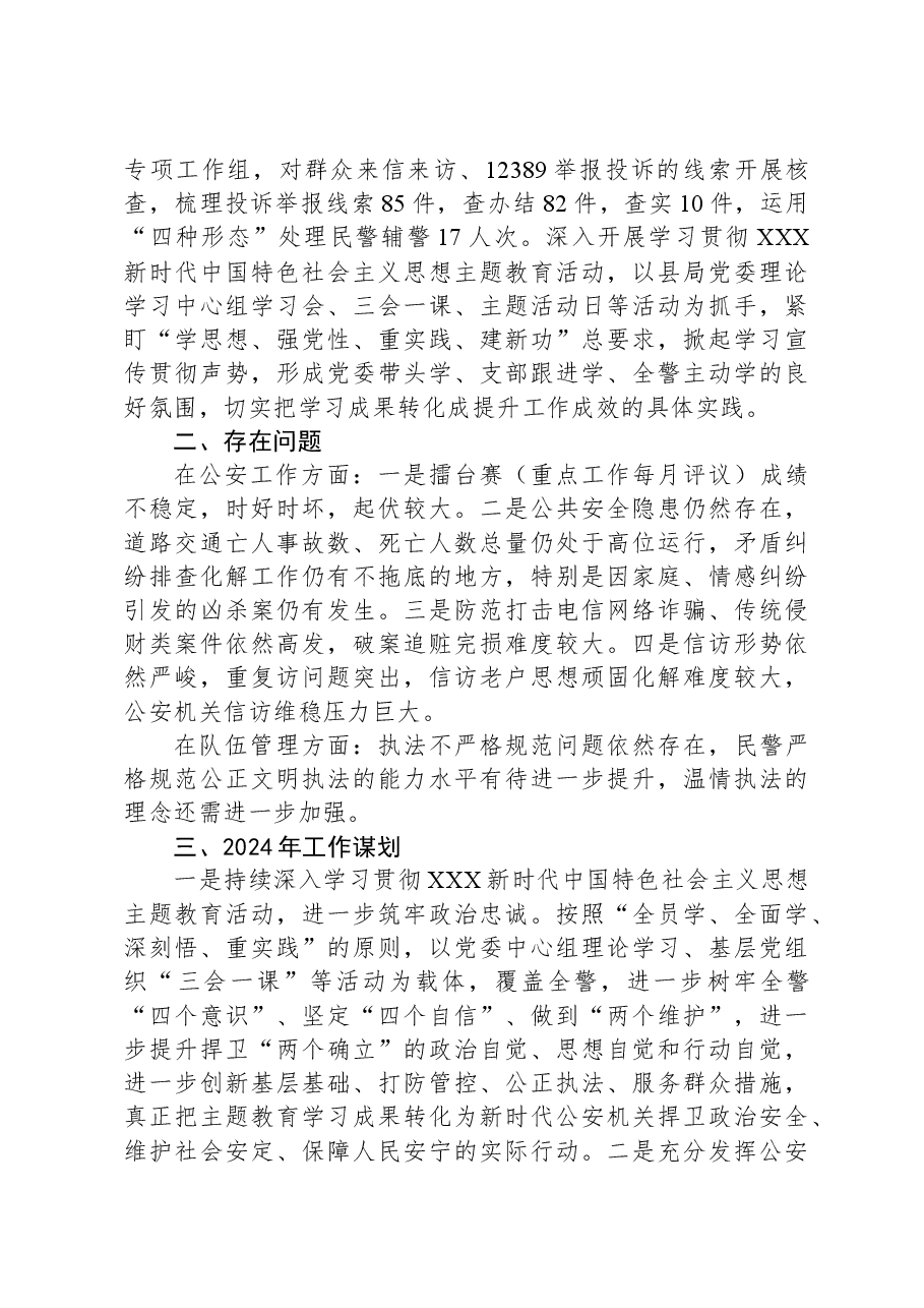 县公安局2023年工作总结和2024年工作计划.docx,第3页预览