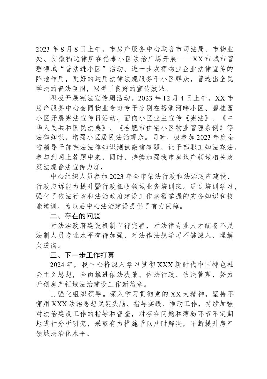 2023年度法治建设制度落实情况工作总结.docx,第3页预览