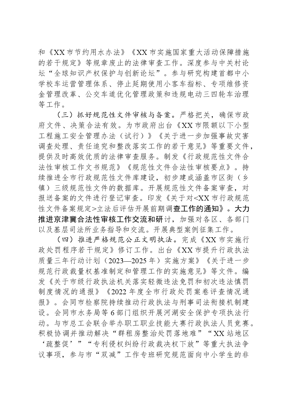 市司法局2023年度工作总结.docx,第4页预览