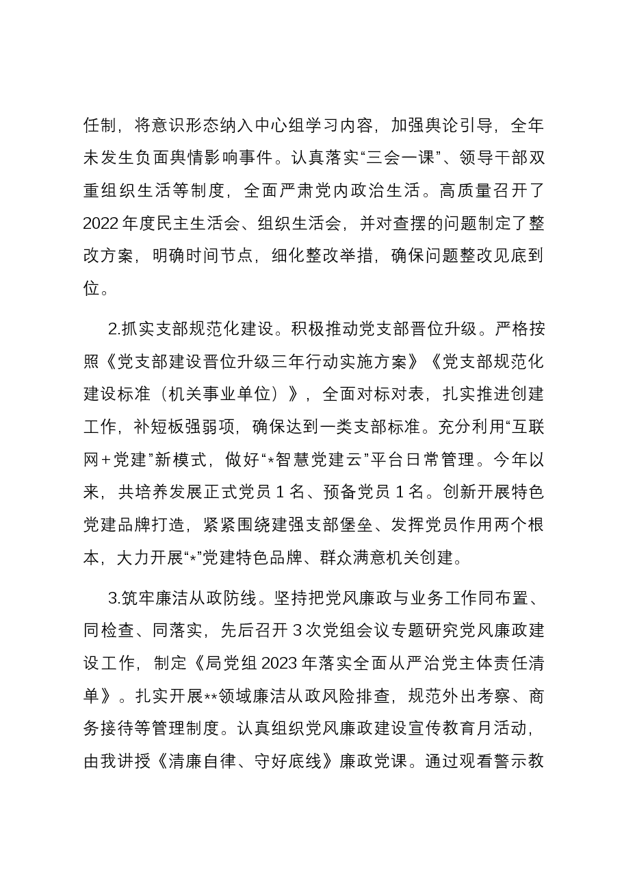 2023年度县局基层党建工作述职报告.docx,第3页预览