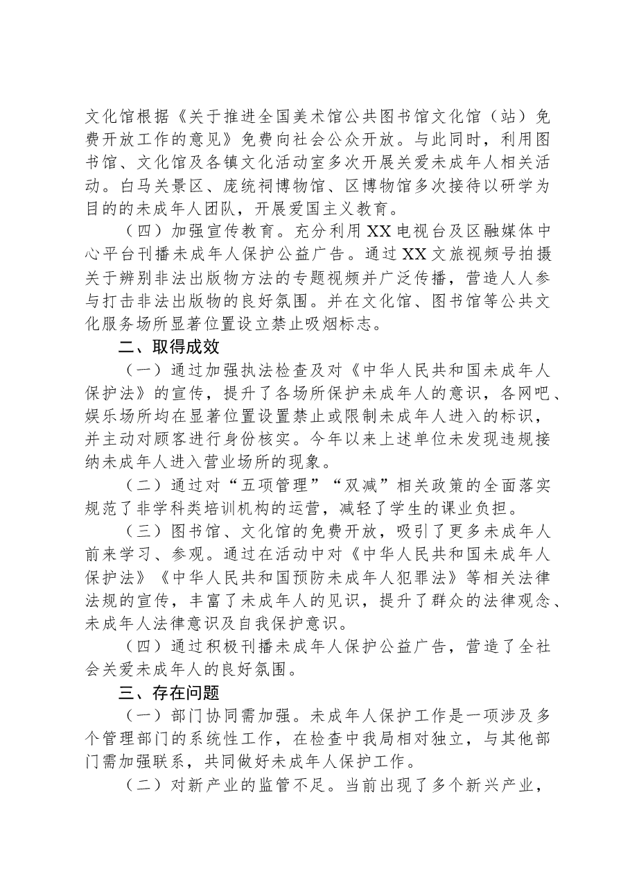 X局2023年度未成年人保护工作的工作总结.docx,第2页预览