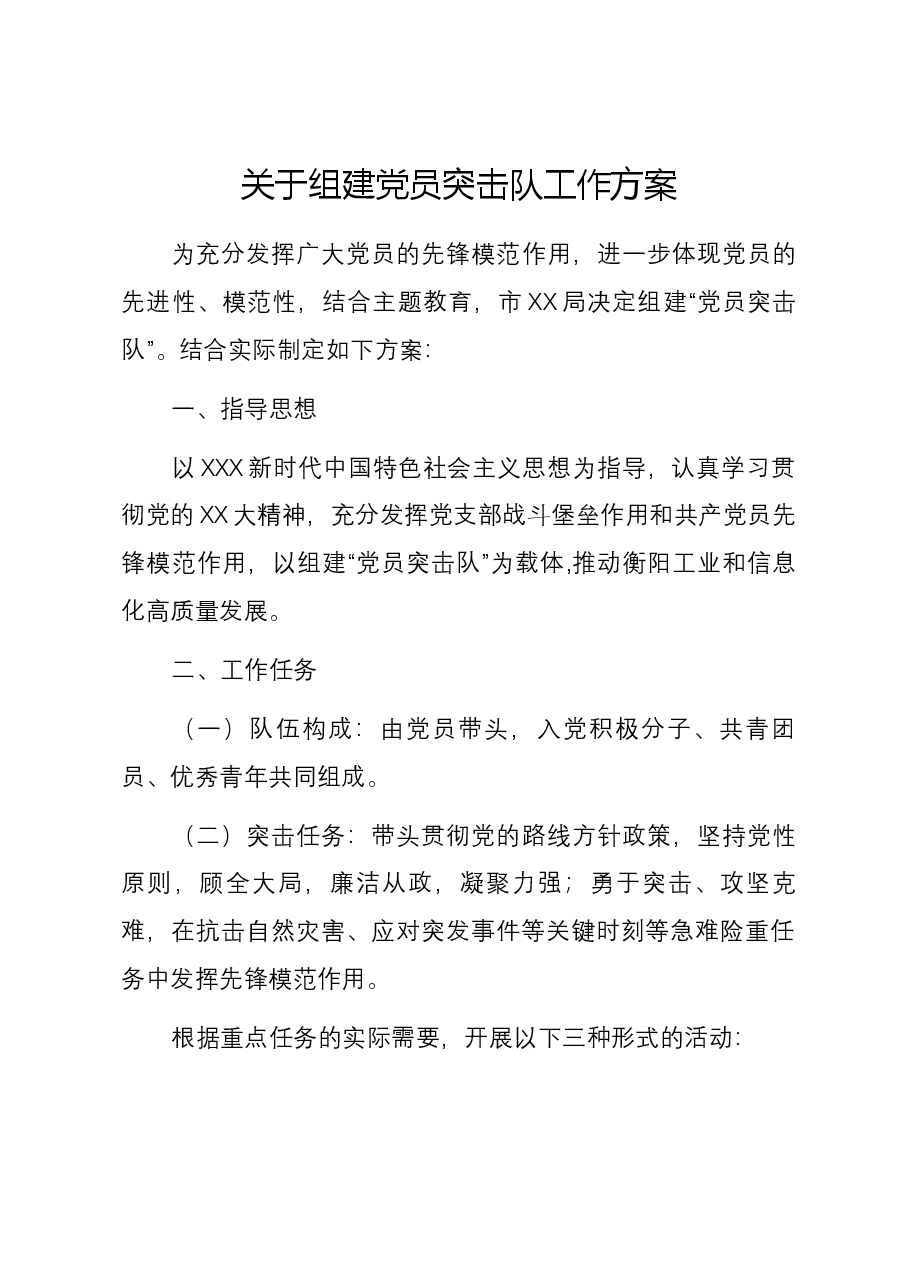 关于组建党员突击队工作方案.docx,第1页预览