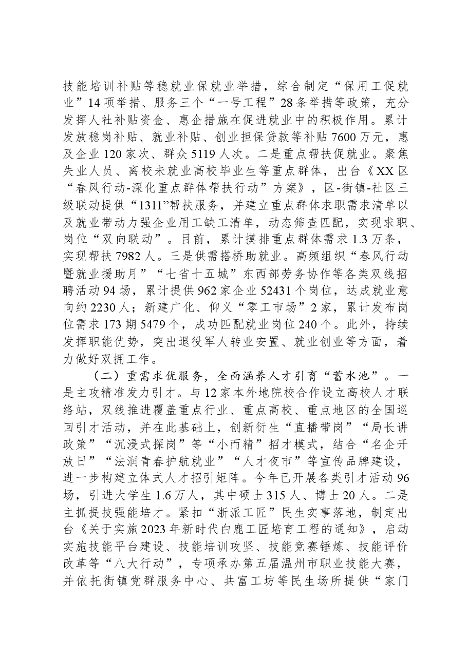 (6篇)人力资源和社会保障局2023年工作总结汇编.docx,第2页预览