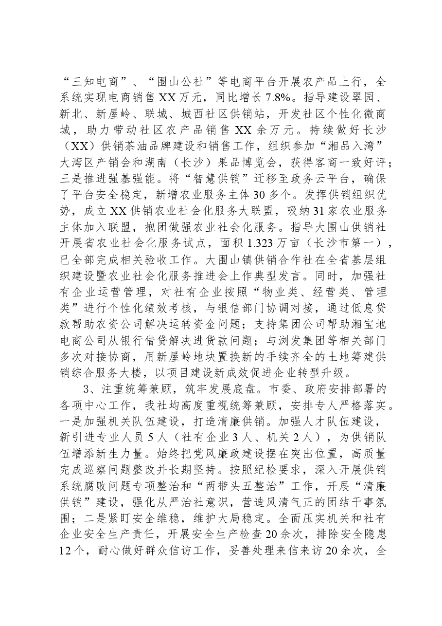 市供销合作社联合社2023年工作总结及2024年工作计划.docx，第3页预览