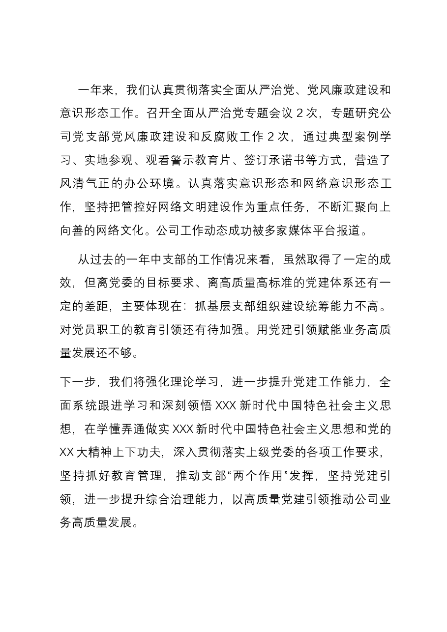 2023年支部书记抓党建工作述职报告.docx,第3页预览