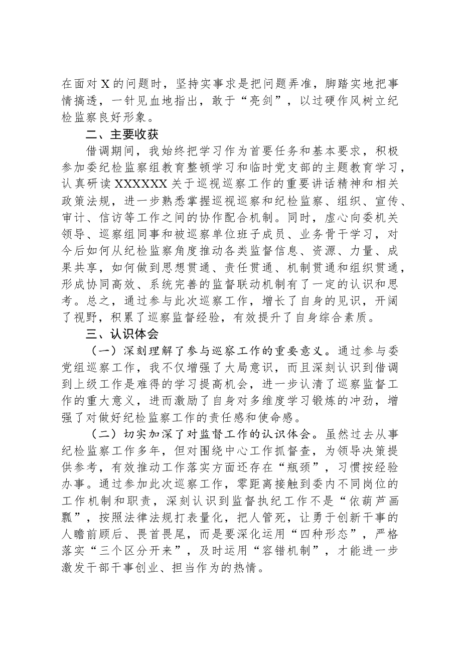 借调参加巡察工作总结.docx,第2页预览