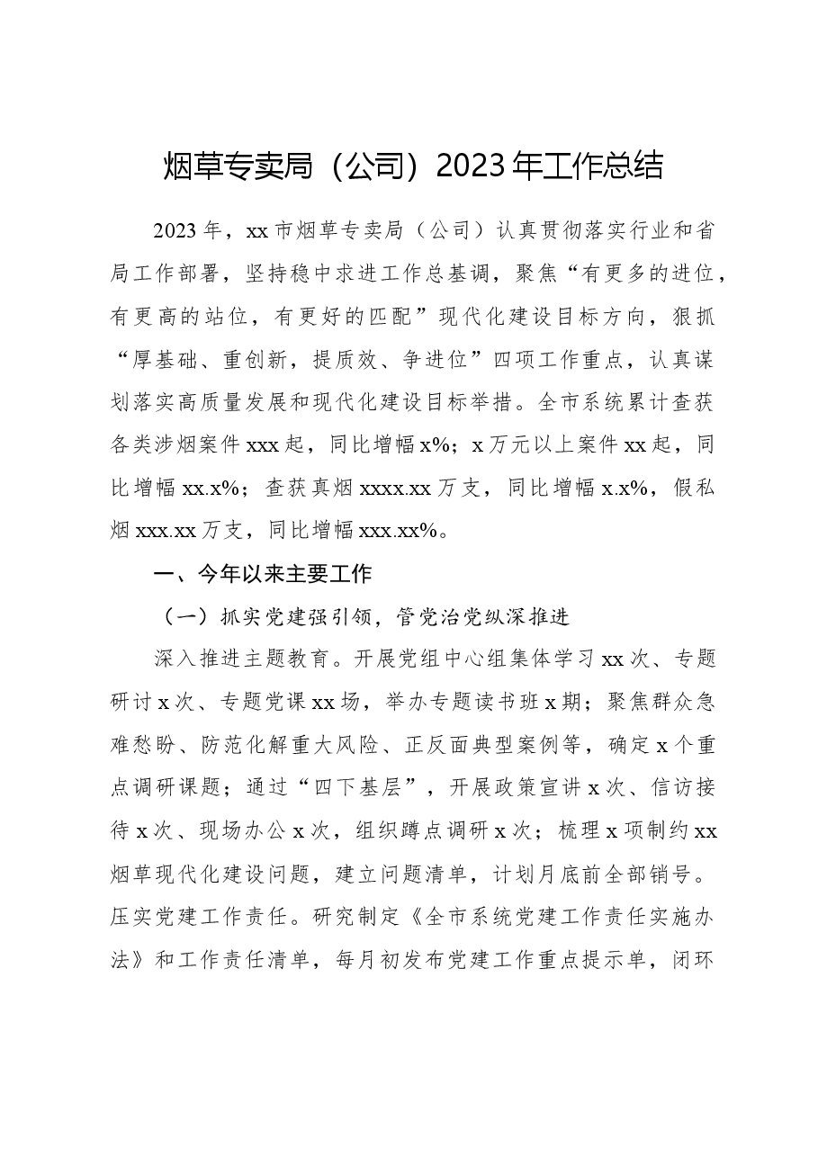 烟草专卖局(公司)2023年工作总结.docx,第1页预览
