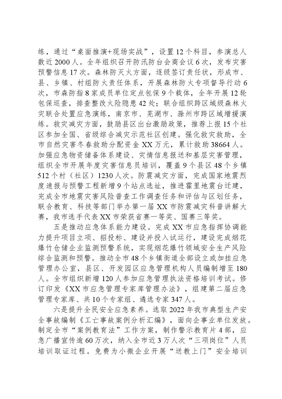 市应急管理局2023年度工作总结.docx,第3页预览