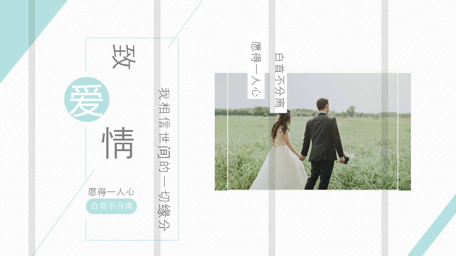 清新简约欧式婚礼PPT.pptx,第1页预览