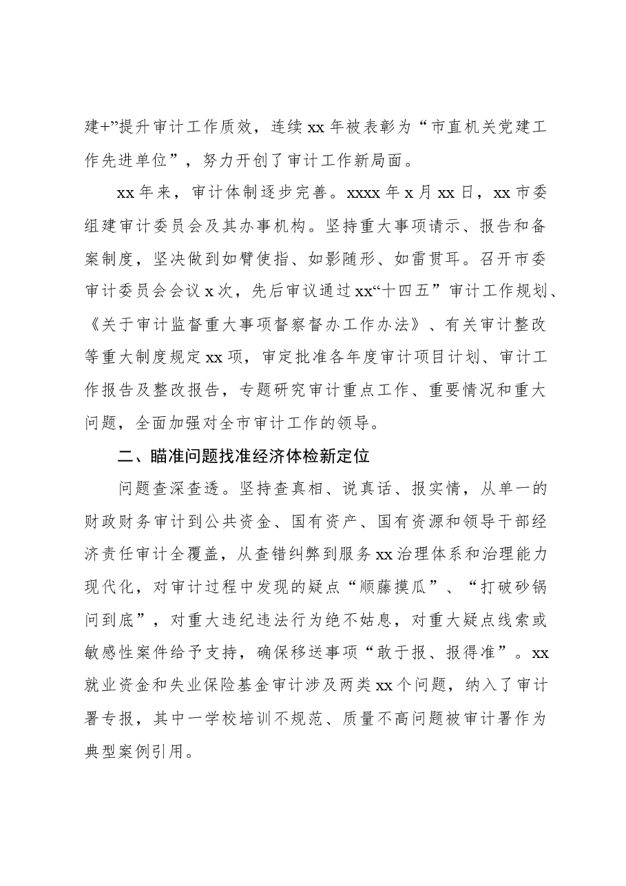 审计机关成立xx周年工作总结材料.docx,第2页预览