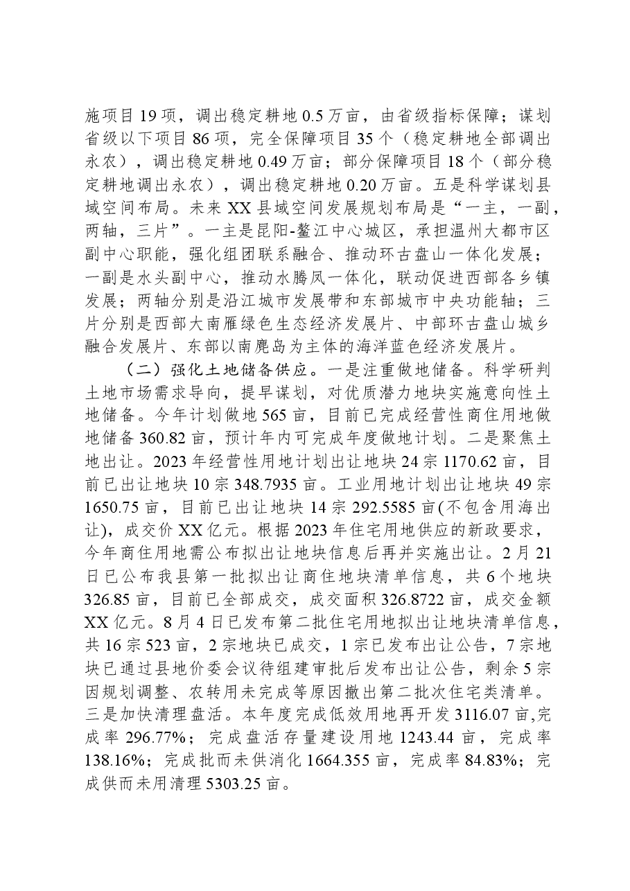 县自然资源和规划局2023年工作总结和2024年工作思路.docx,第2页预览