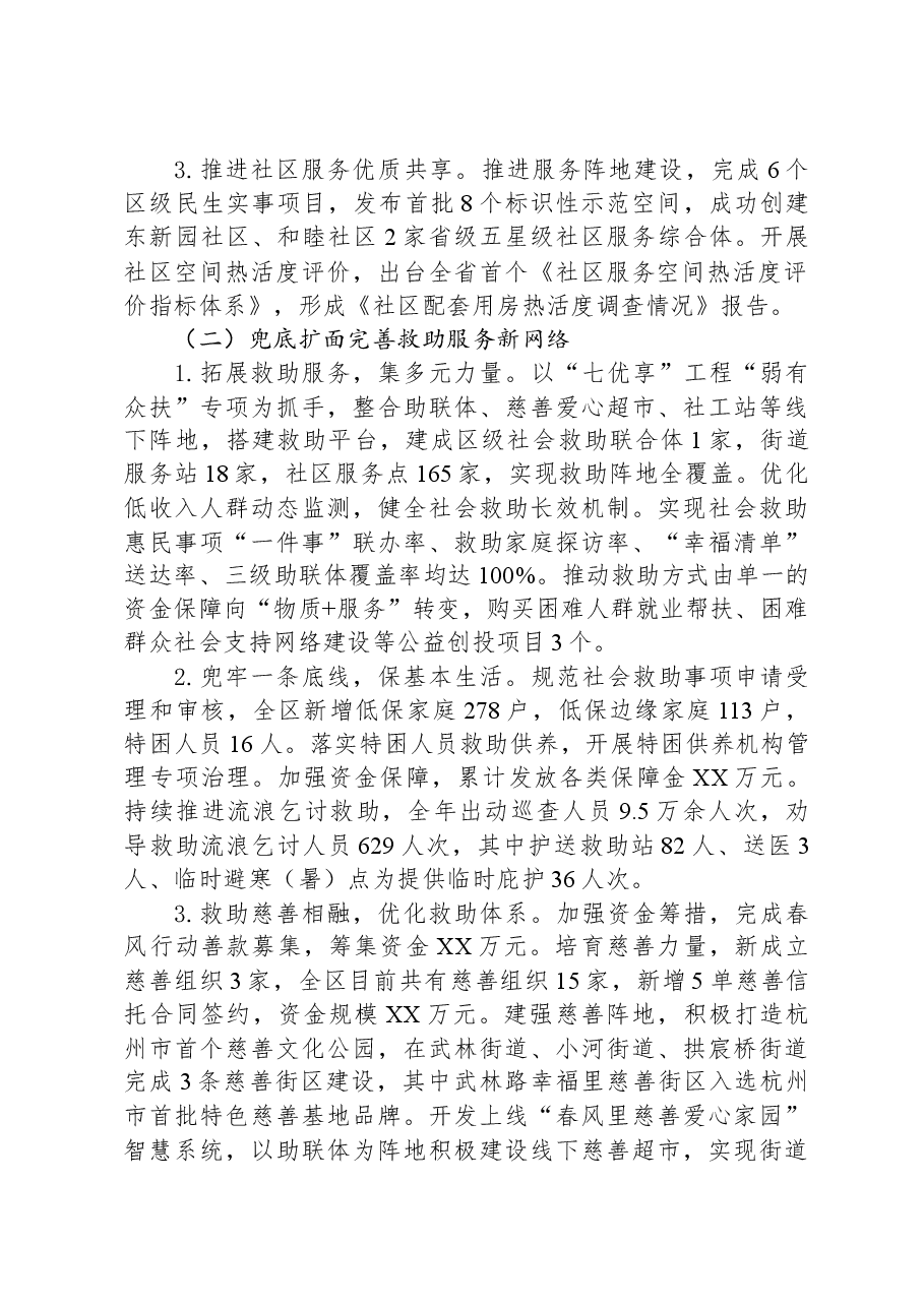 区民政局2023年工作总结和2024年工作思路.docx,第2页预览