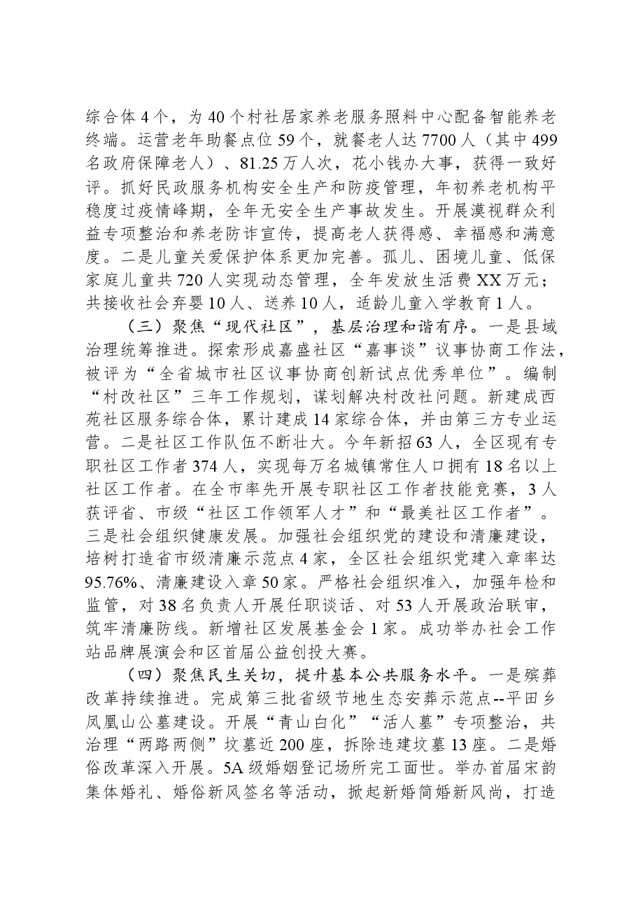 区民政局2023年工作总结及2024年工作思路.docx,第2页预览