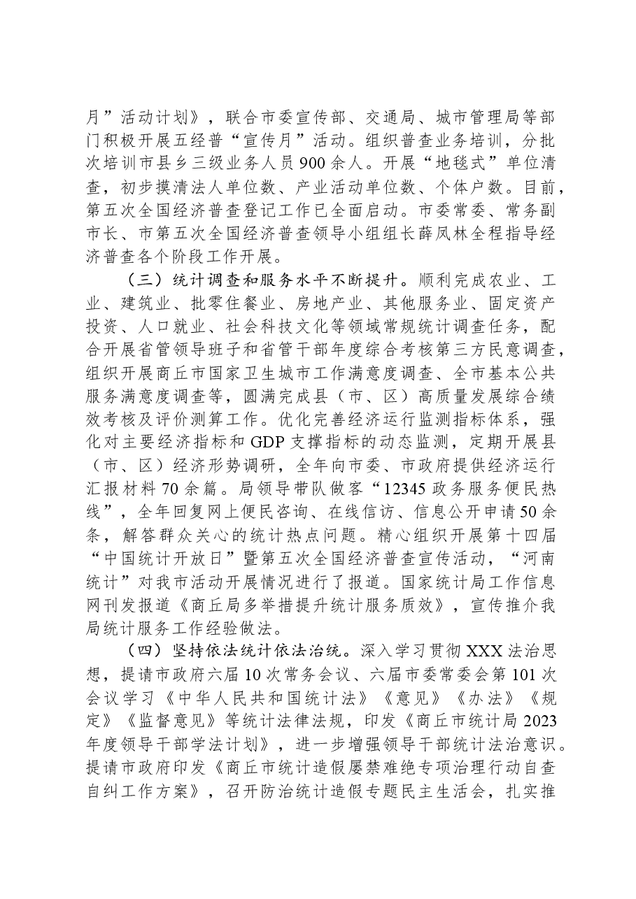 市统计局2023年工作总结及2024年工作计划.docx,第2页预览