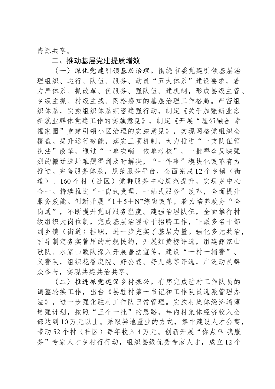 县委组织部2023年度工作情况报告.docx,第2页预览