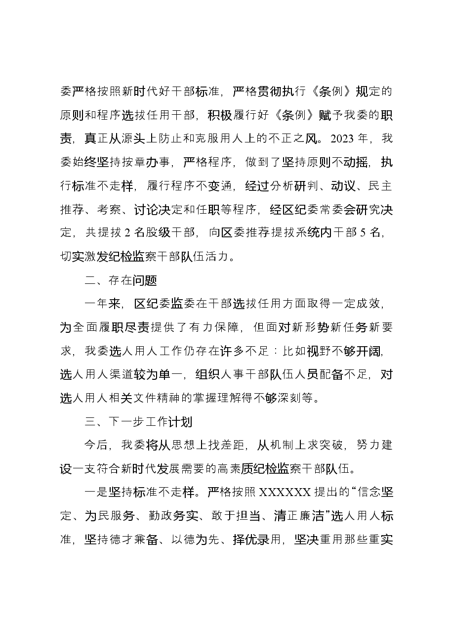 区纪委监委2023年度选人用人工作报告.docx,第2页预览