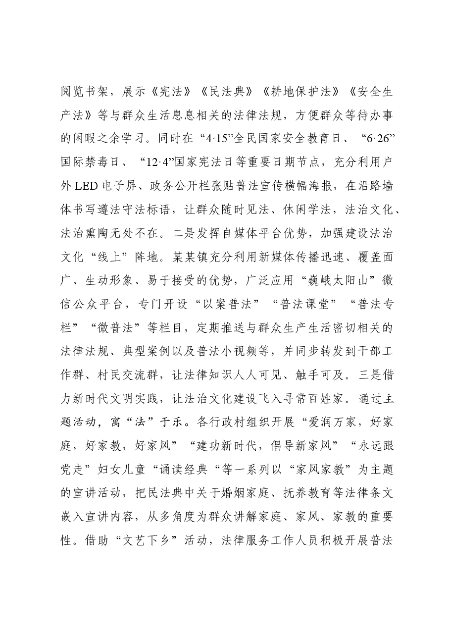 某某镇2023年法治政府建设报告.docx,第4页预览