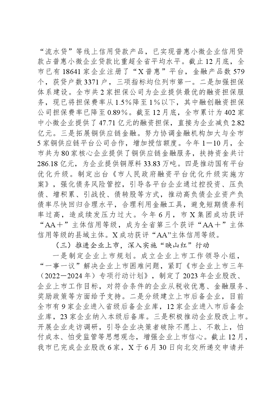 市金融事业发展中心2023年工作总结.docx,第2页预览