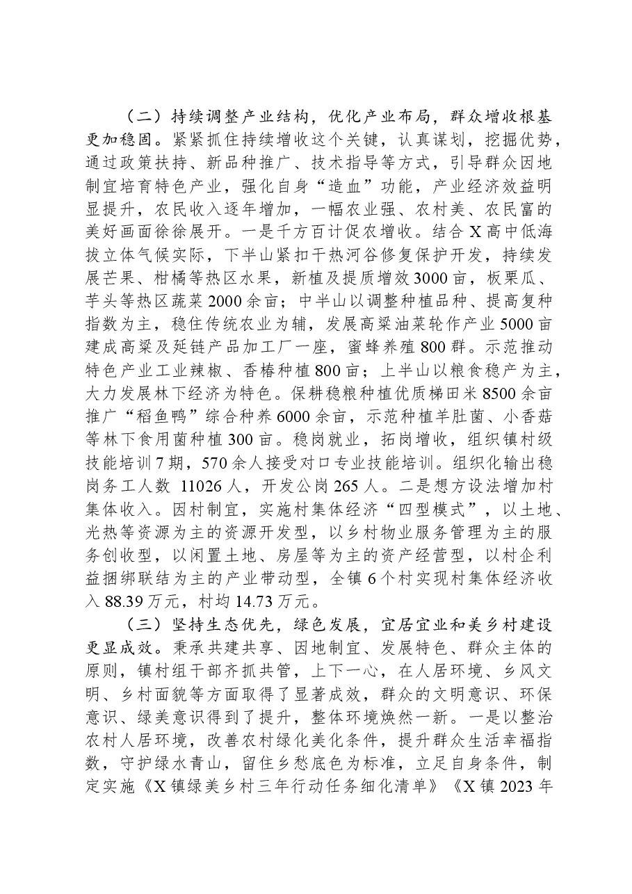 乡镇党委工作报告.docx,第2页预览