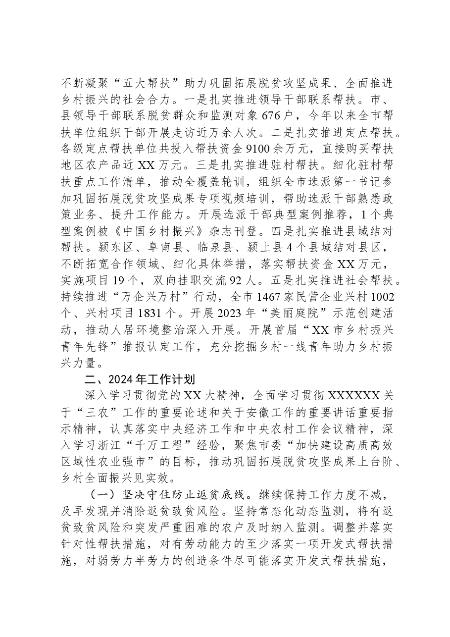 市乡村振兴局2023年工作总结暨2024年工作计划.docx,第3页预览