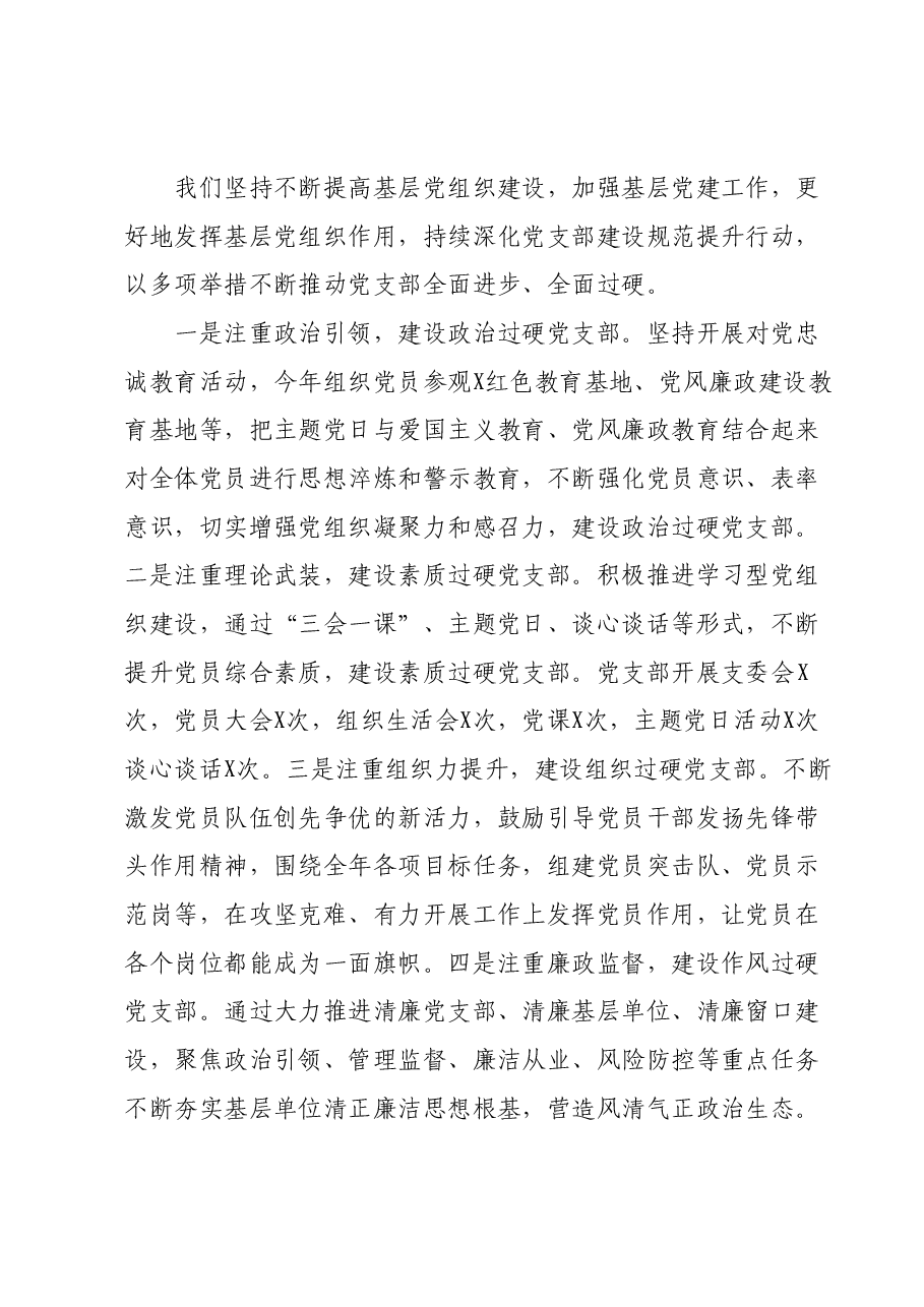支部书记在第二批主题教育专题组织生活会上的述职报告.docx,第3页预览