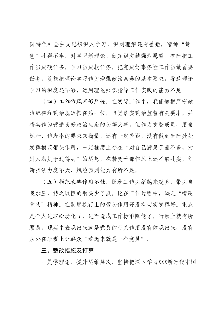 第二批主题教育专题组织生活会个人检视材料.docx,第4页预览