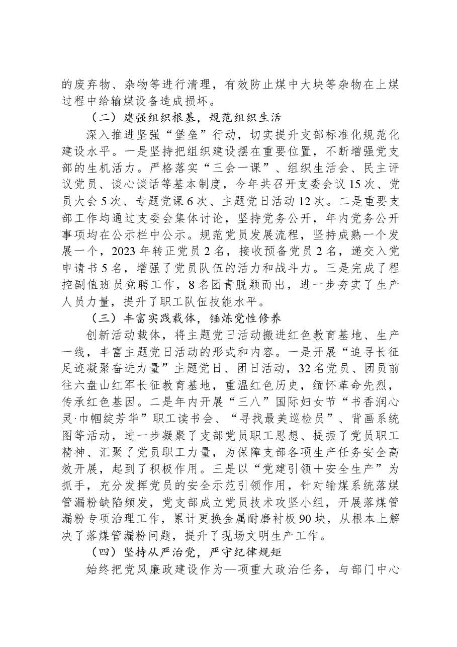 2023年度党支部书记述职报告.docx,第2页预览