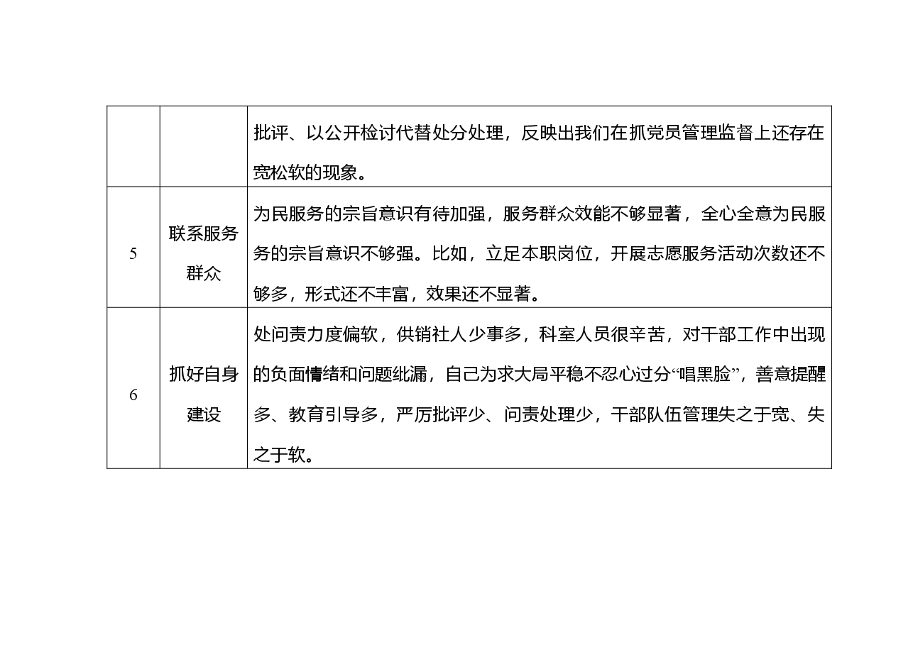 主题教育专题组织生活会党支部问题清单.doc，第3页预览