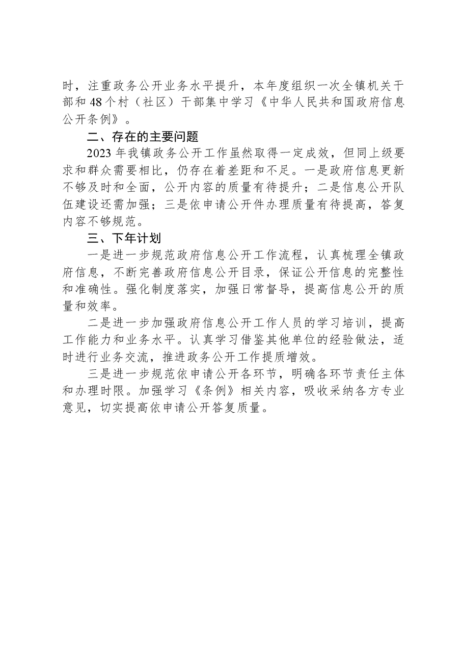 镇2023年政务公开工作总结05.docx,第2页预览