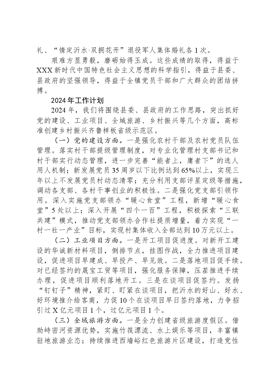 镇2023年工作总结和2024年工作计划05.docx,第4页预览