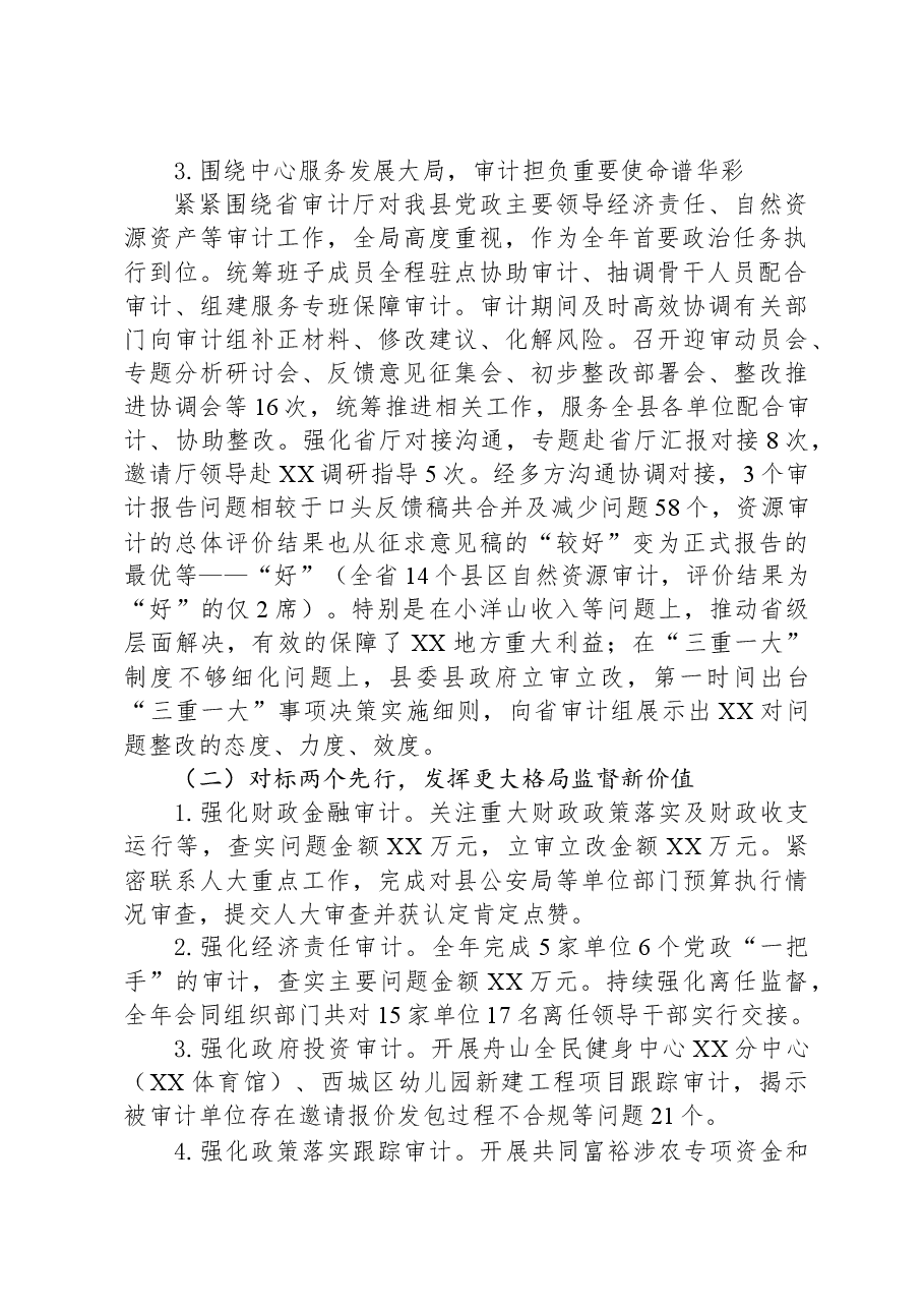 县审计局2023年工作总结和2024年工作计划01.docx,第2页预览