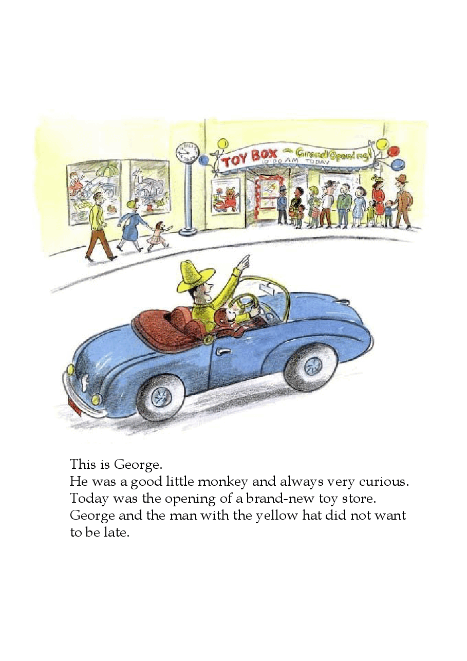 Curious George Visits a Toy Store原版 乔治去玩具店.pdf,第4页预览
