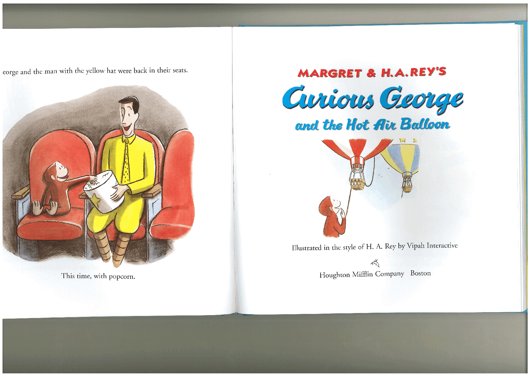Curious George and the Hot Air Ballon(Blue 6).pdf，第1页预览