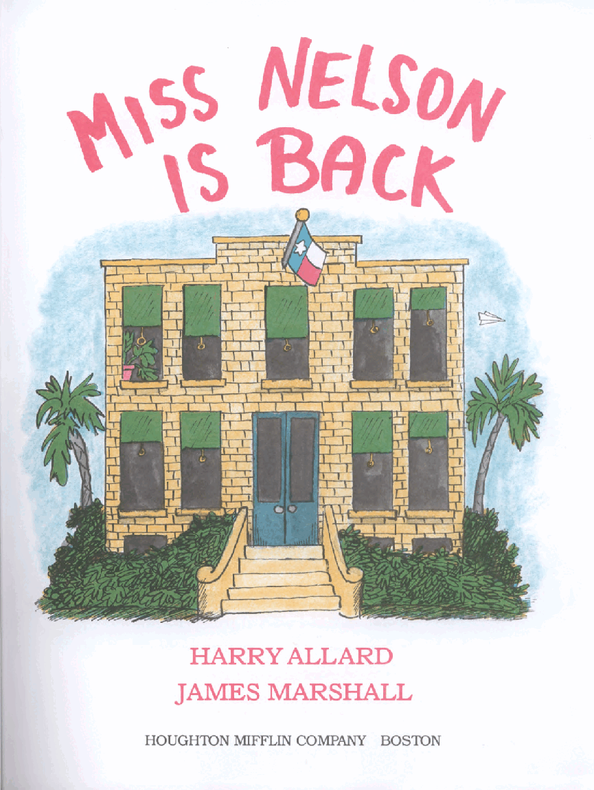 (英语早教五段名家)MISS NELSON IS BACK.pdf,第3页预览
