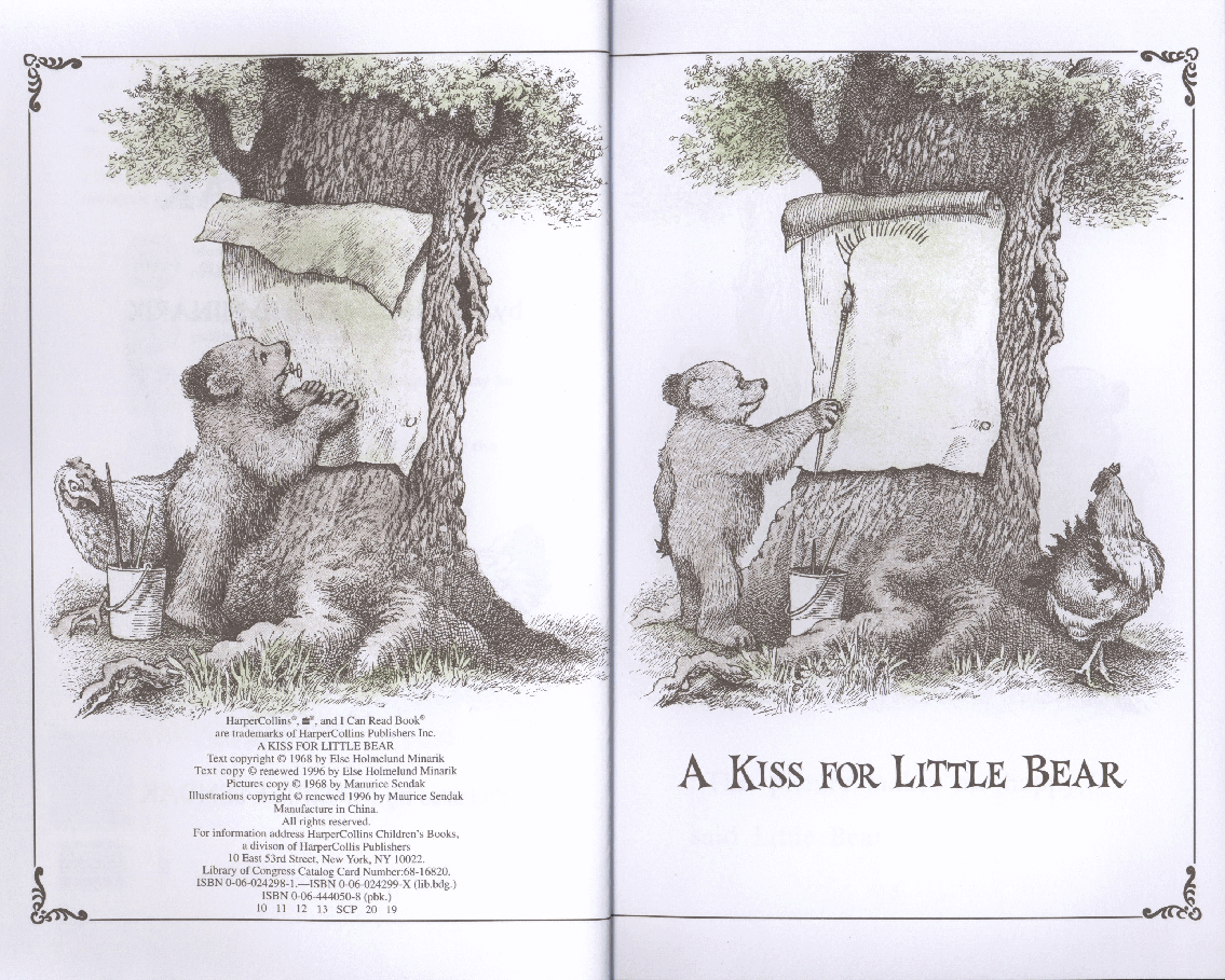 英语绘本a kiss for little bear.pdf,第3页预览
