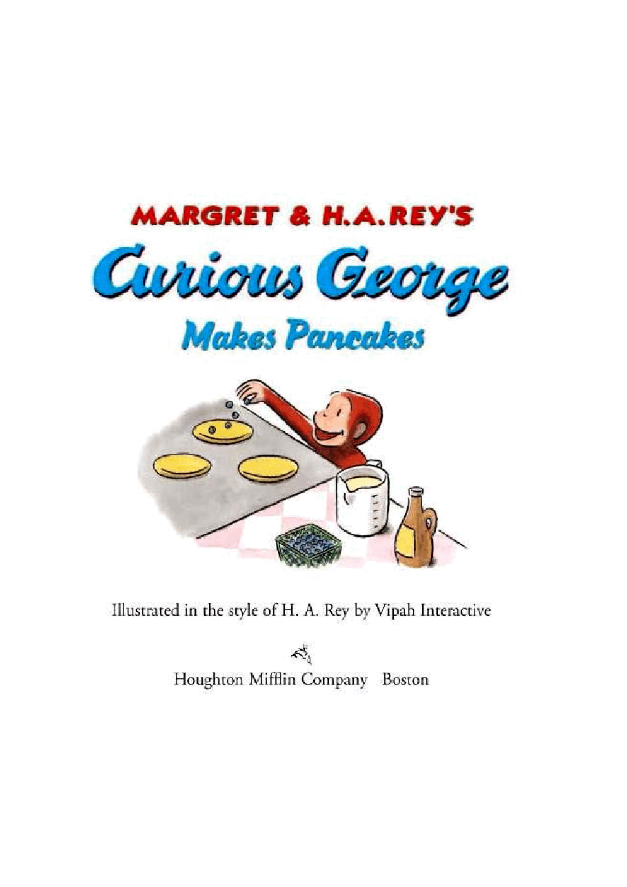 Curious George Makes Pancakes.pdf，第2页预览